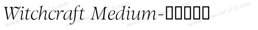 Witchcraft Medium字体转换